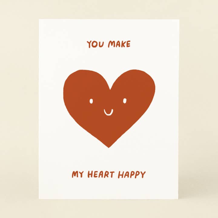 Happy Heart - Greeting Card for wholesale by markedbym