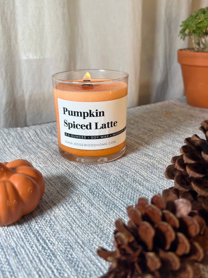 Pumpkin Spice Latte Candle for wholesale by Rosewood Home