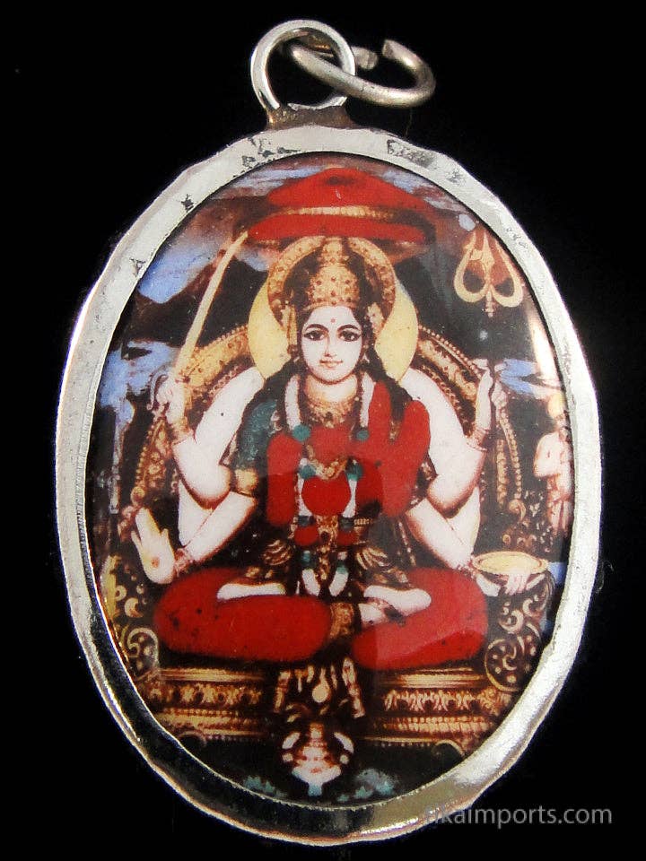 Enamel Pendant- Durga for wholesale by Tika