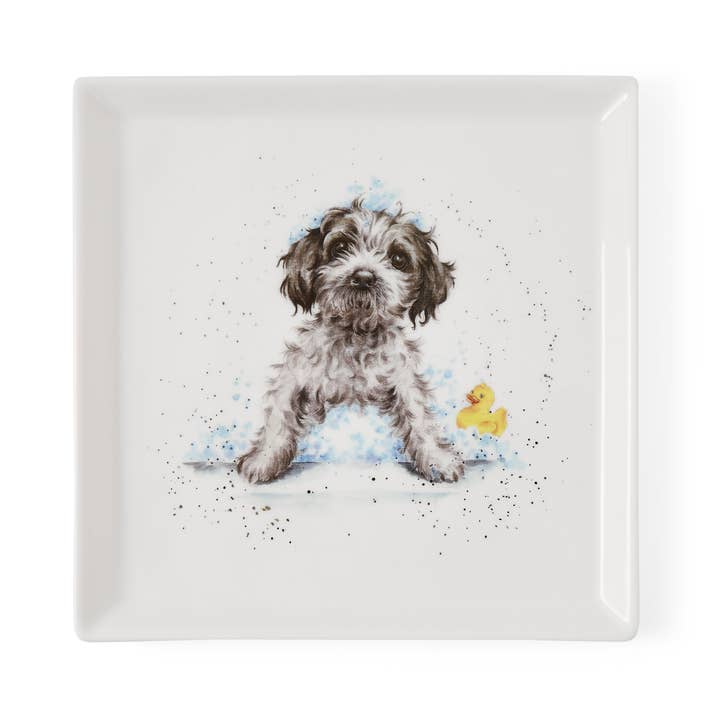 Portmeirion, Spode, Pimpernel, Nacthmann, Wrendale Designs - Wholesale Dinner Plate - Wrendale SQUARE PLATE DOG