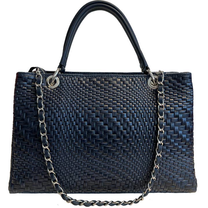 MODARNO - Wholesale Top Handle Bag - Women's - Modarno women's handbag in genuine leather with shoulder str5