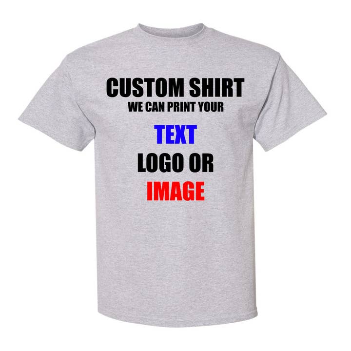 T-shirt imprimé personnalisé - Texte, logo et/ou image pour hommes pour la vente par Wi-Wear
