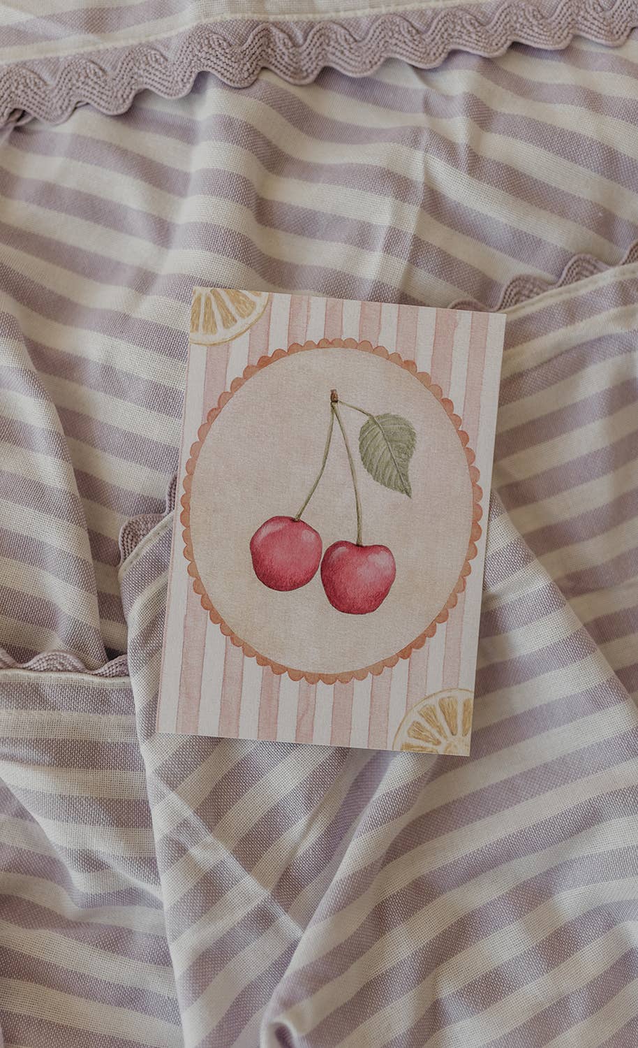 Appeloogje - Wholesale Everyday Greeting Card - Postcard cherries with lemons5