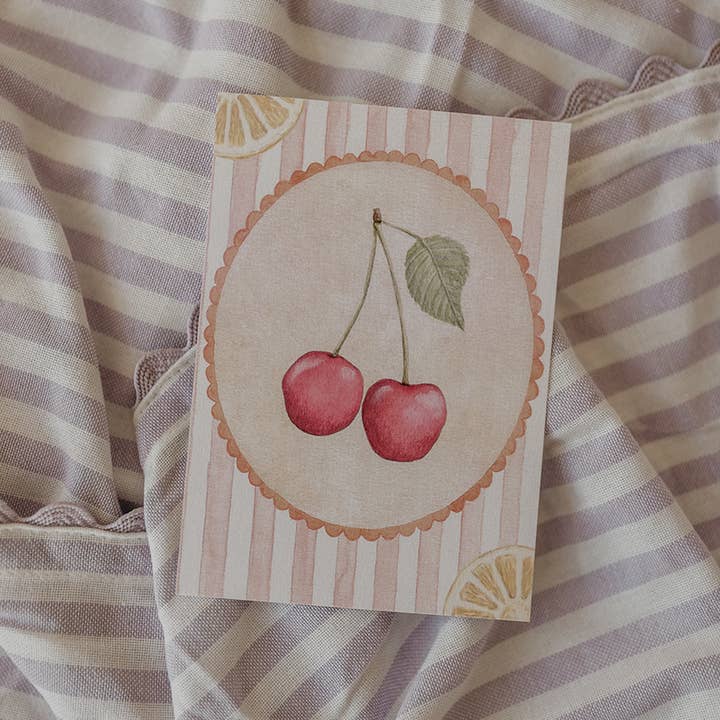 Appeloogje - Wholesale Everyday Greeting Card - Postcard cherries with lemons5