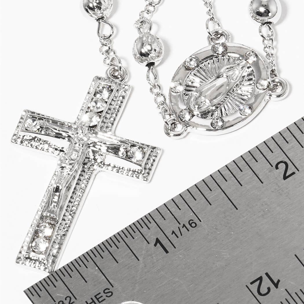 Fashion City - Wholesale Ketting met gebedskralen - Rozenkransketting met gouden onderdompelen11