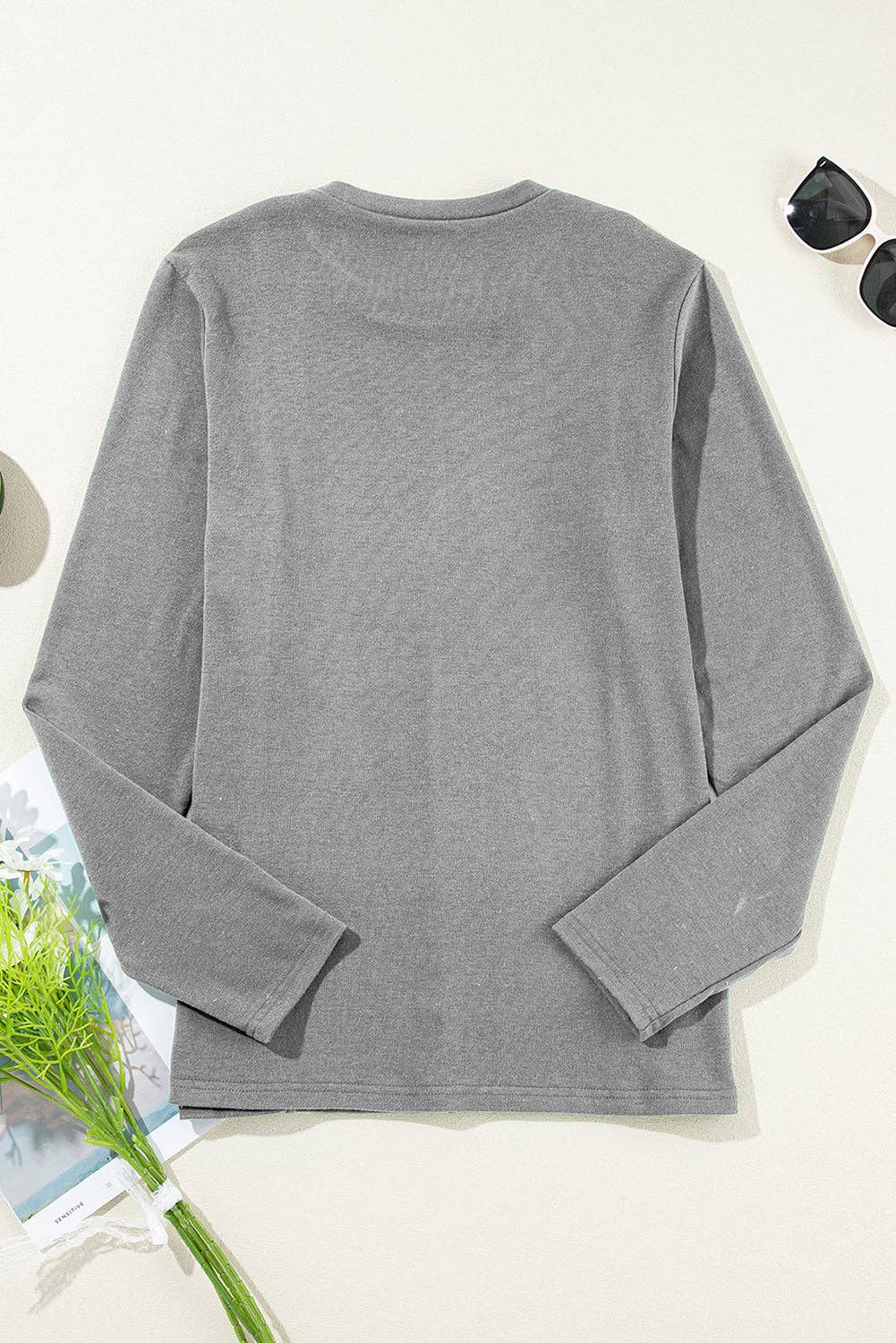 FASHION BLVD - Wholesale Knit Top - Women's - FB Solid Reverse Seam Crew Neck Long Sleeve Top10