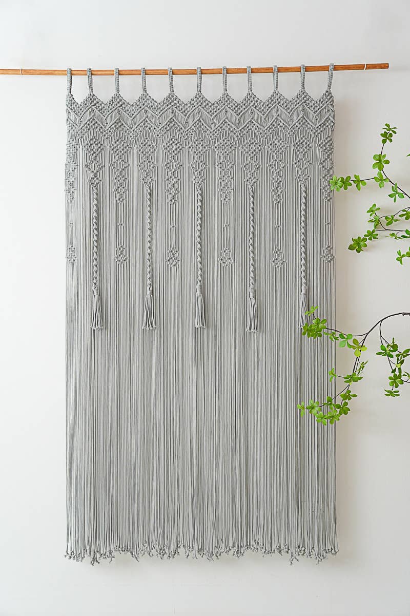 BeanDaikon – wholesale Curtain – Macrame Boho Tassel  Curtain C166