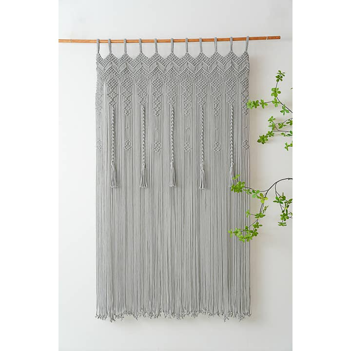 BeanDaikon - Wholesale Curtain - Macrame Boho Tassel Curtain C166