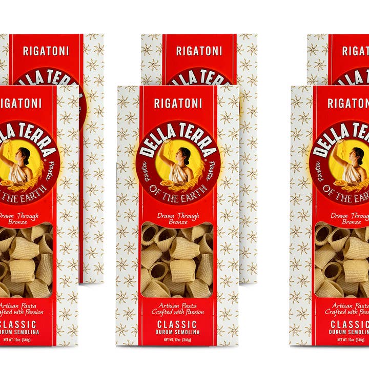 Rigatoni - 6-Pack Case for wholesale by Della Terra Pasta