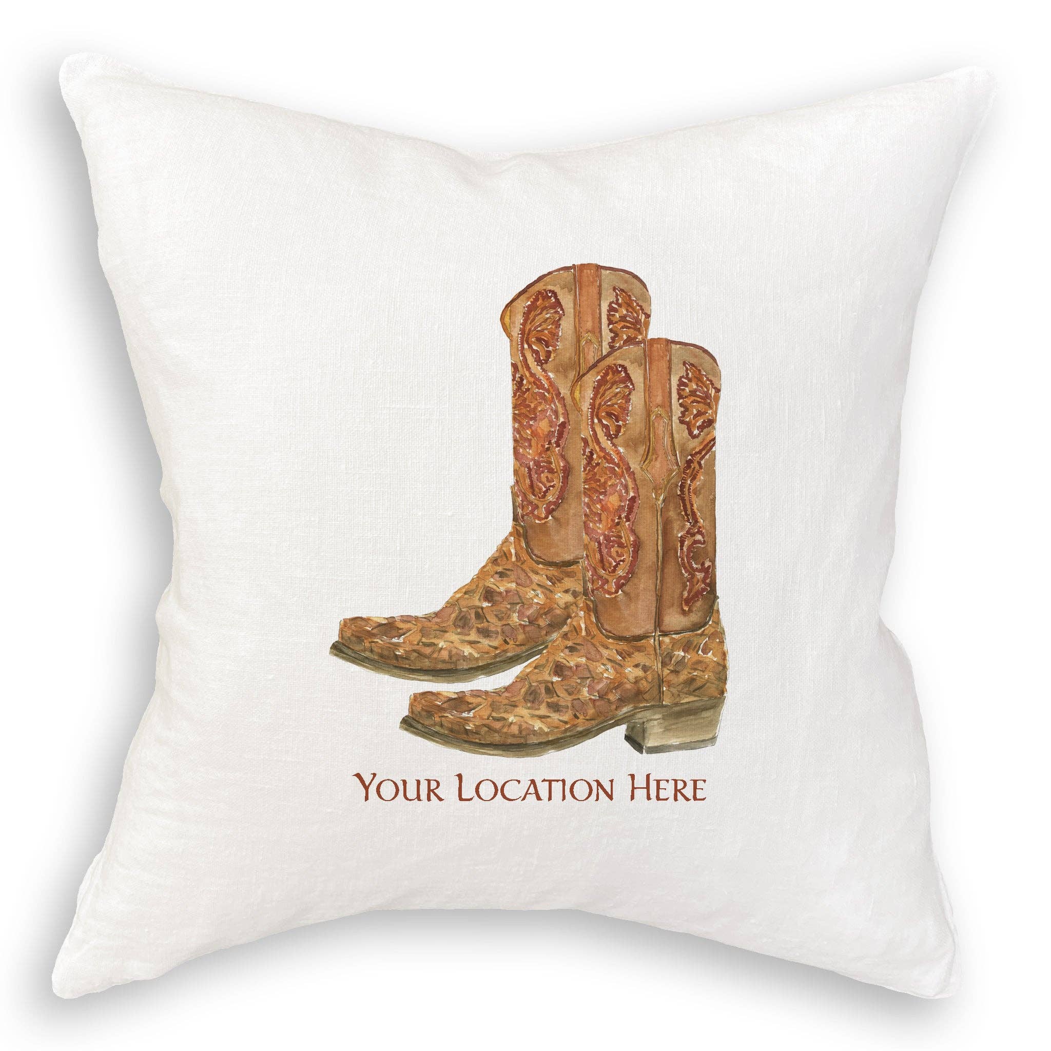 French Graffiti – Engroshandel Viskestykke – Brune cowboystøvler med placering11