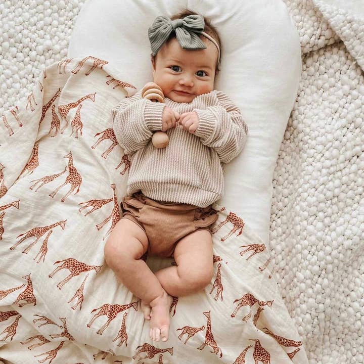 Green Ribbed Knit Hair Bow for wholesale by Roses and Polkadots Boutique