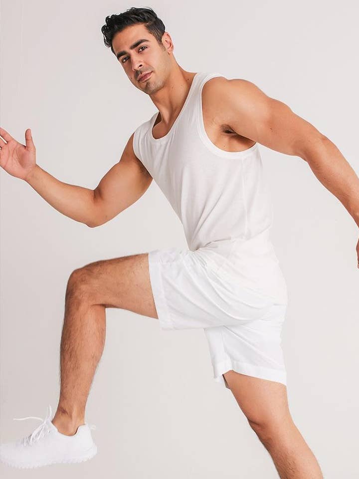 Dwayne Elliott Collection Skull Rose joggershorts voor heren voor wholesale door Dwayne Elliott Collection