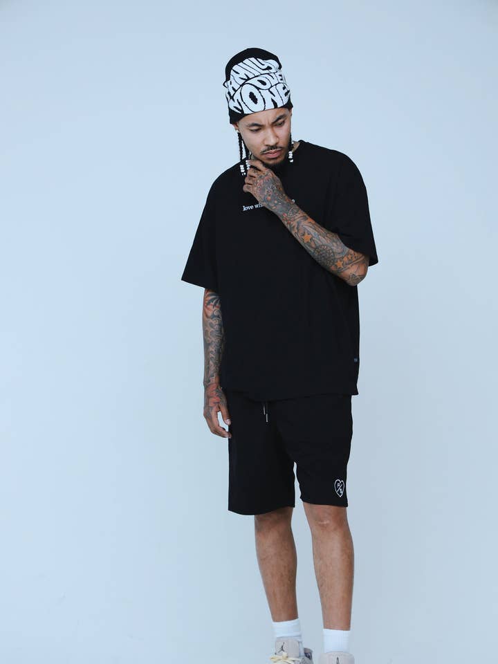 Black Love Who Loves You (Black - Shorts) for wholesale on Faire0