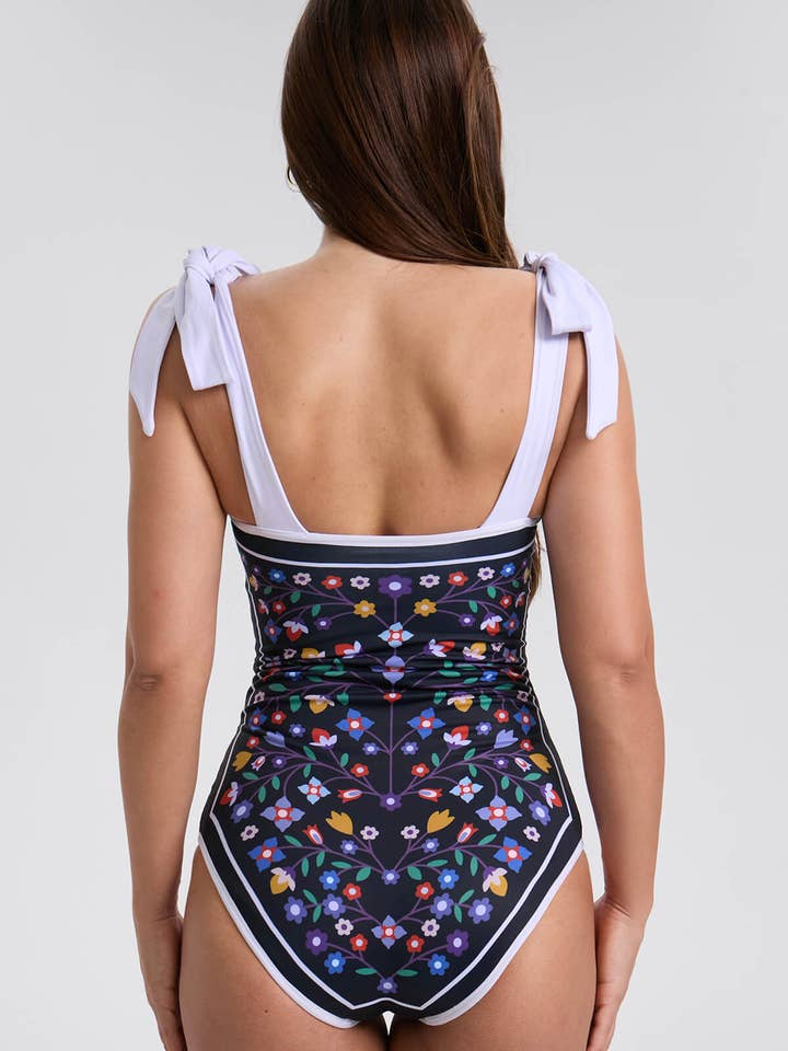 Jessie Zhao New York - Wholesale One-piece swimsuit – Women’s - Jungle Puzzle Reversible One-Piece Swimsuit15