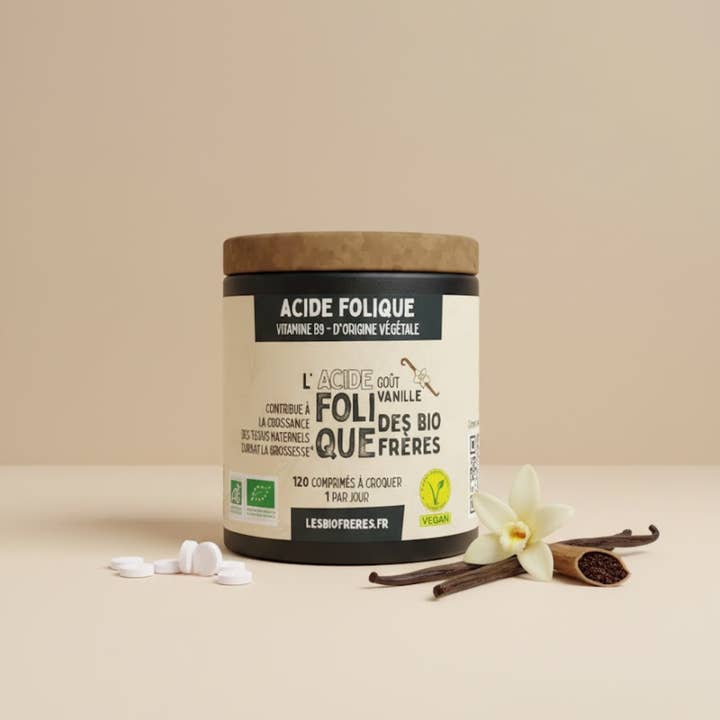 Ekologisk Folsyra - Vitamin B9 - 120 Tabletter för wholesale av LES BIO FRÈRES
