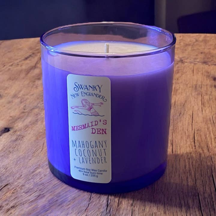 Swanky New Englander - Wholesale Jar/Filled Candle - Mermaid's Den | Sea Glass Candle3