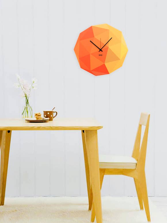 Weew Smart Design - Wholesale Wall Clock - Clock  Timeshape  Yellow1