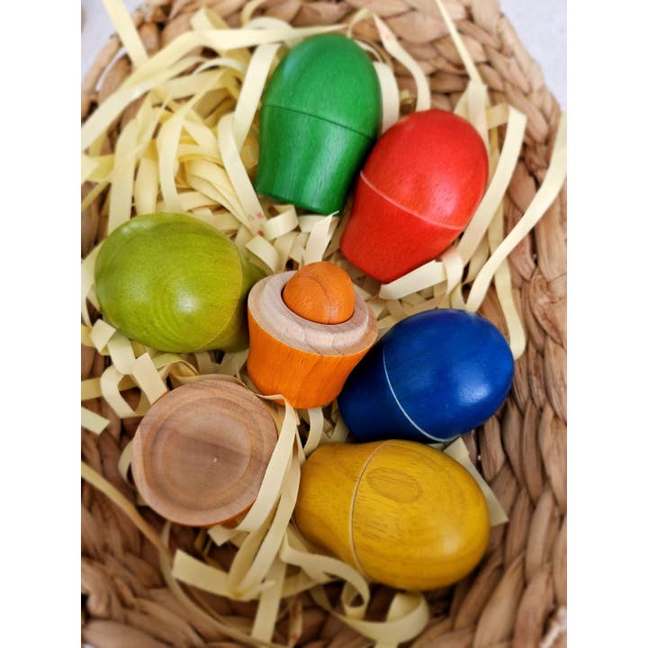QToysUSA - Wholesale Wood toy – Child - Sorting egg cups7