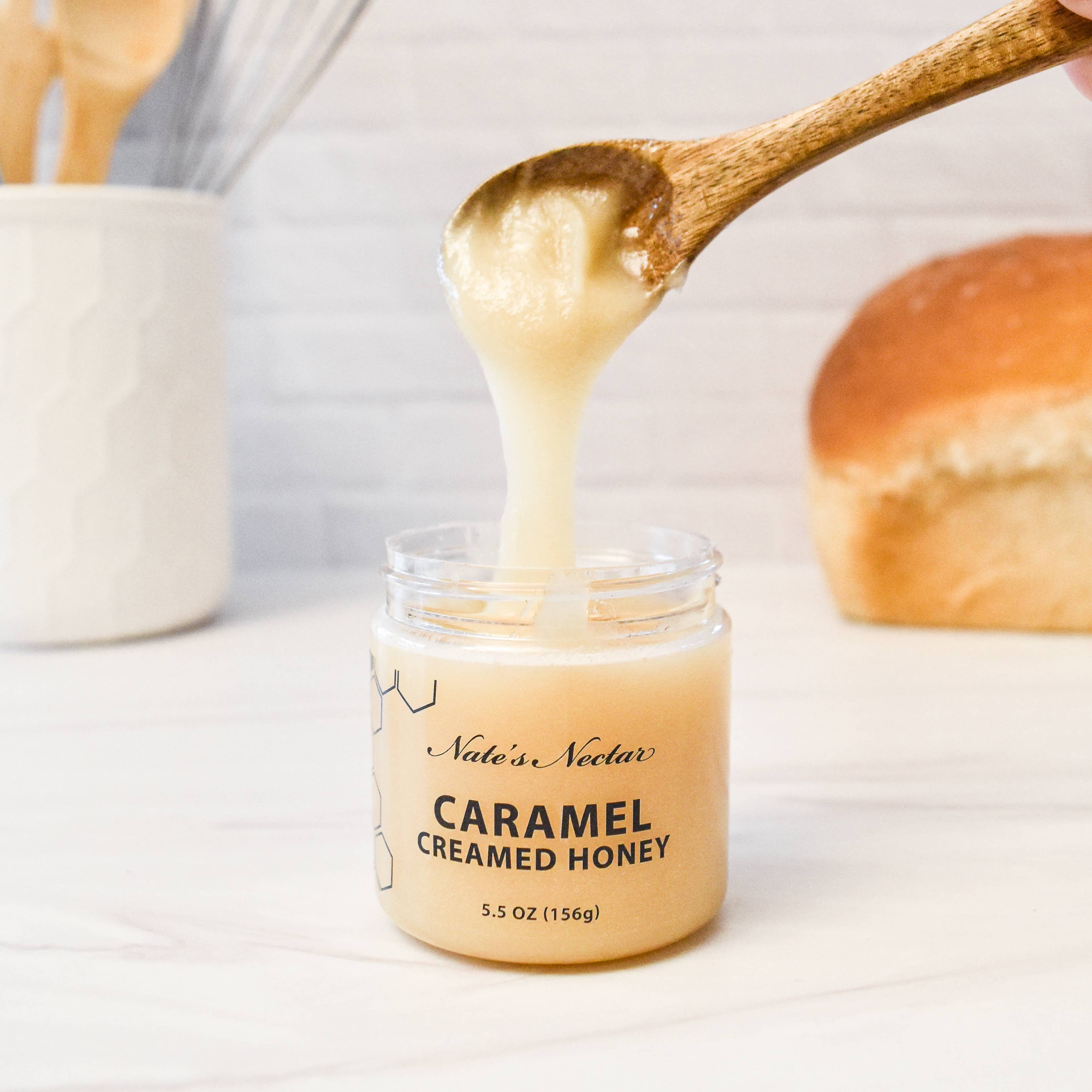 Nate's Nectar - Wholesale Honey - Caramel Creamed Honey