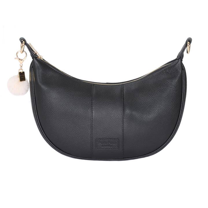 Bolso de Hombro Sutton Negro para venta al por mayor de Pom Pom London