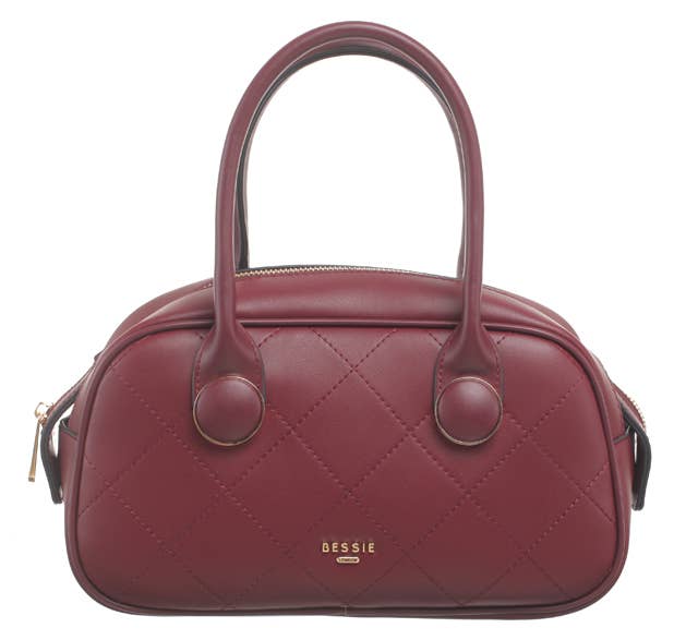 Bessie London - Wholesale Top Handle Bag - Women's - QUILTED BOSTON BAG12