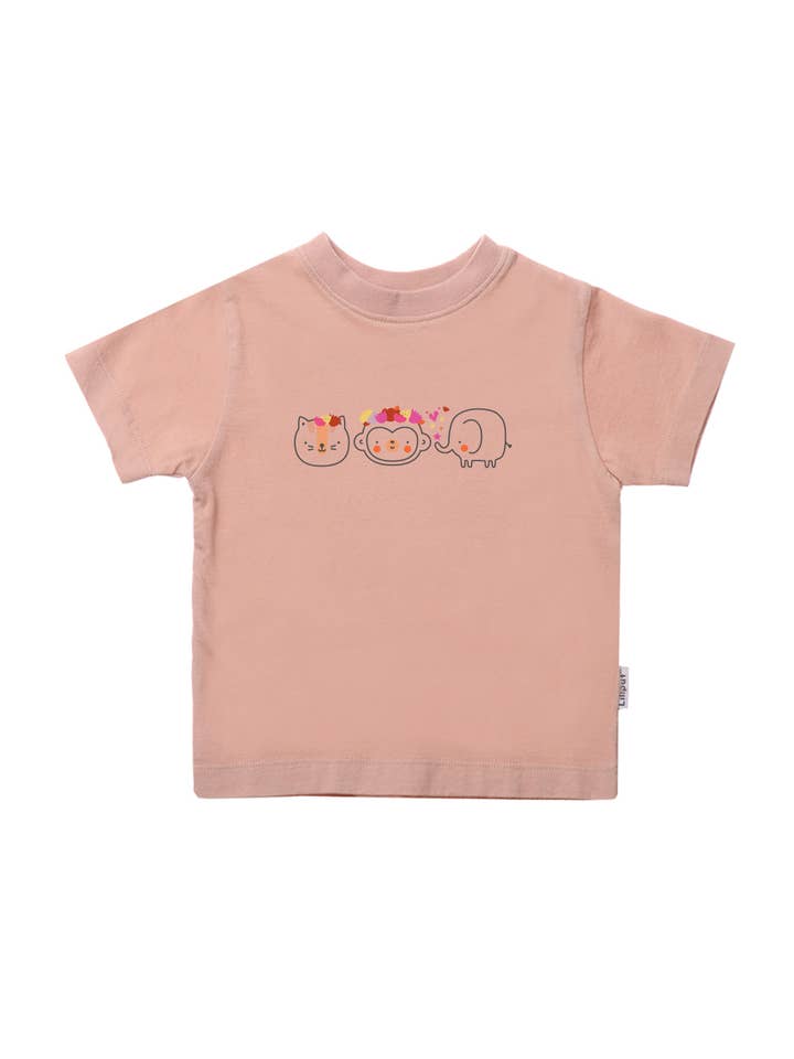 Liliput – Großhandel T-Shirt – Kinder – 2er-Pack T-Shirts aus Bio-Baumwolle in Rosé und Apricot mit Print "lets dream" aus Bio Baumwolle4