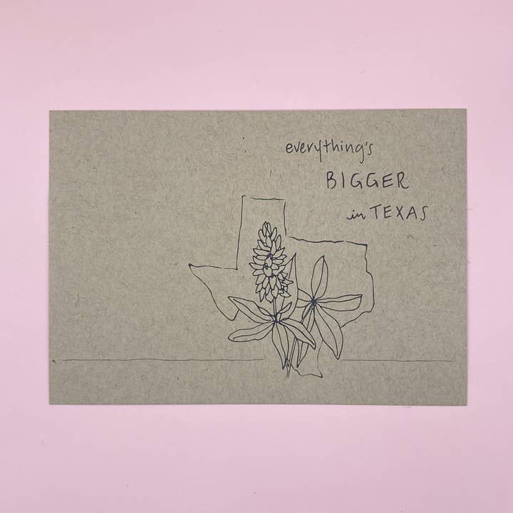 Maior no Texas Bluebonnet | Cartão Postal por atacado de IT IS: All Goods