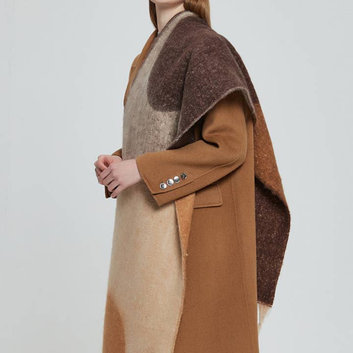 Dipped Shop – Großhandel Schal – Damen – Unregelmäßiger Druck Quasten Vintage Schal DPKS120314