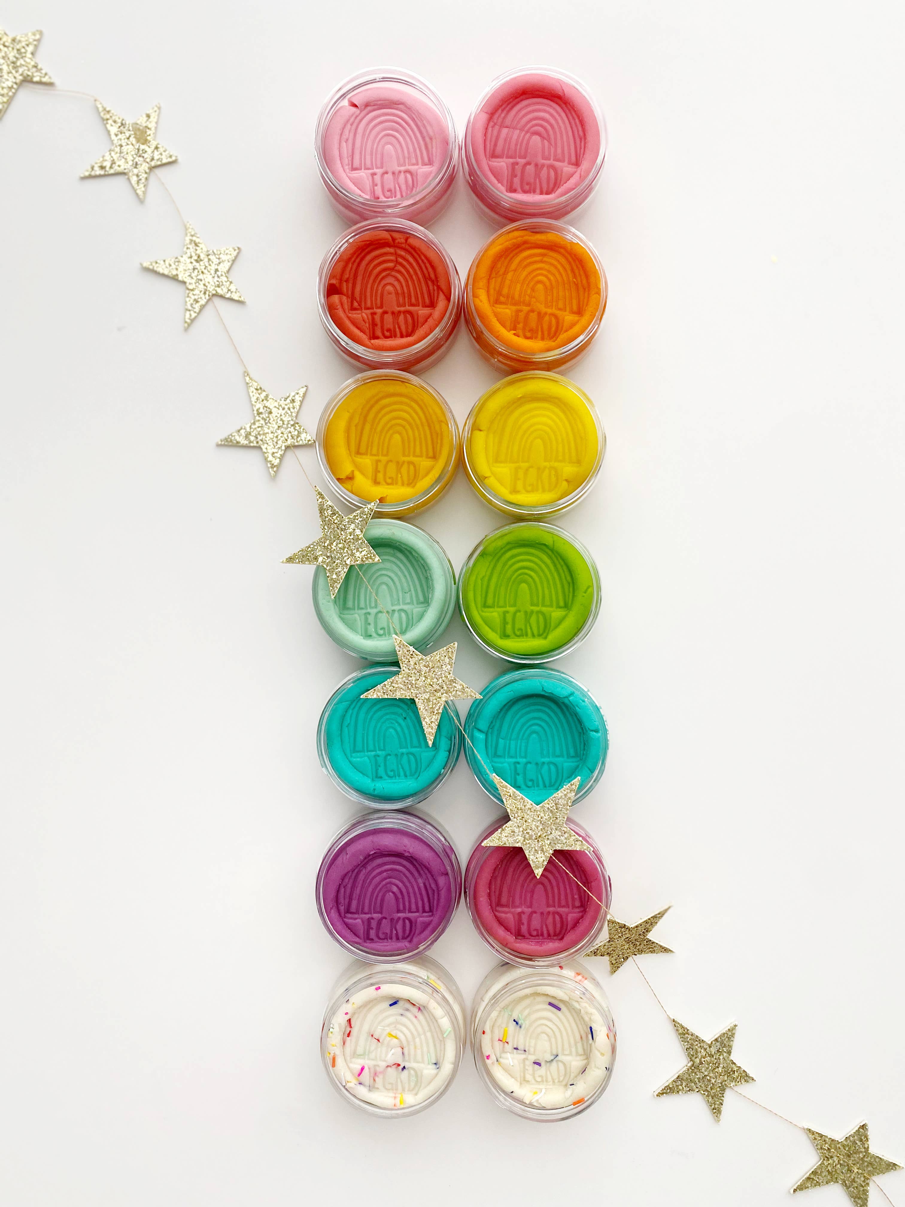 Earth Grown KidDoughs (KidDoughs by EGKD) - Wholesale Art Set - Kids & Baby - KidDough Mini Rainbow Party Favor (2 Oz) Sensory Play Dough8