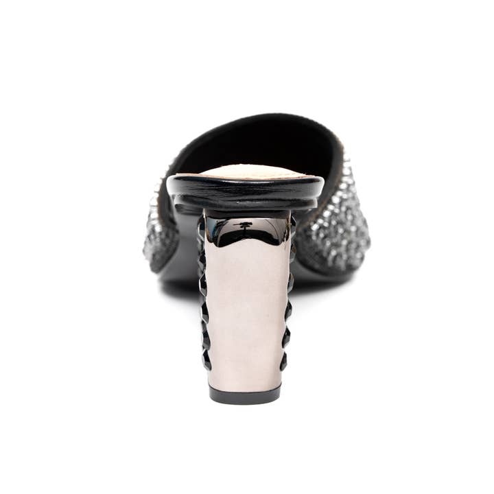 LADY COUTURE - Wholesale High Heels - Women's - Royal Jewels Slide with Metallic Jewels Heel
1