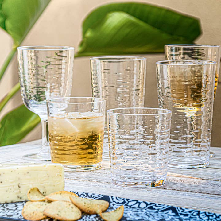 Foundry Drinkware Collection, Clear, 14.3 oz ,Set of 6 for wholesale by Abode Homewares by TarHong