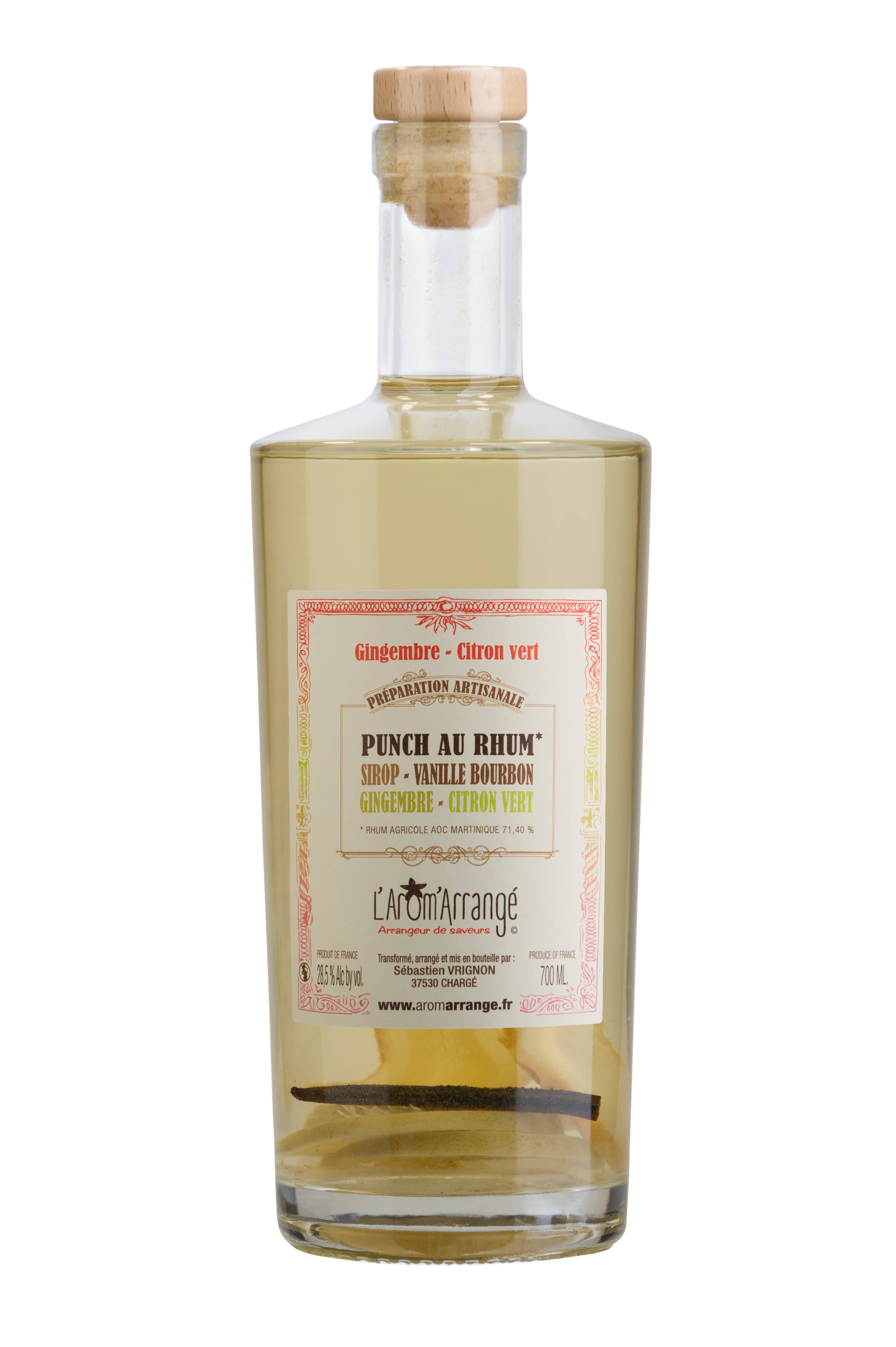 L'Arôm'Arrangé - Wholesale Pre-Mixed/Ready-Made Alcoholic Drinks - Ginger Lime Arranged Rum 70cl1