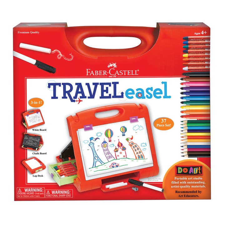 Faber-Castell / Creativity for Kids - Wholesale Art Set - Kids & Baby - Do Art Travel Easel with 37 Pieces of Art Supplies for Kids7