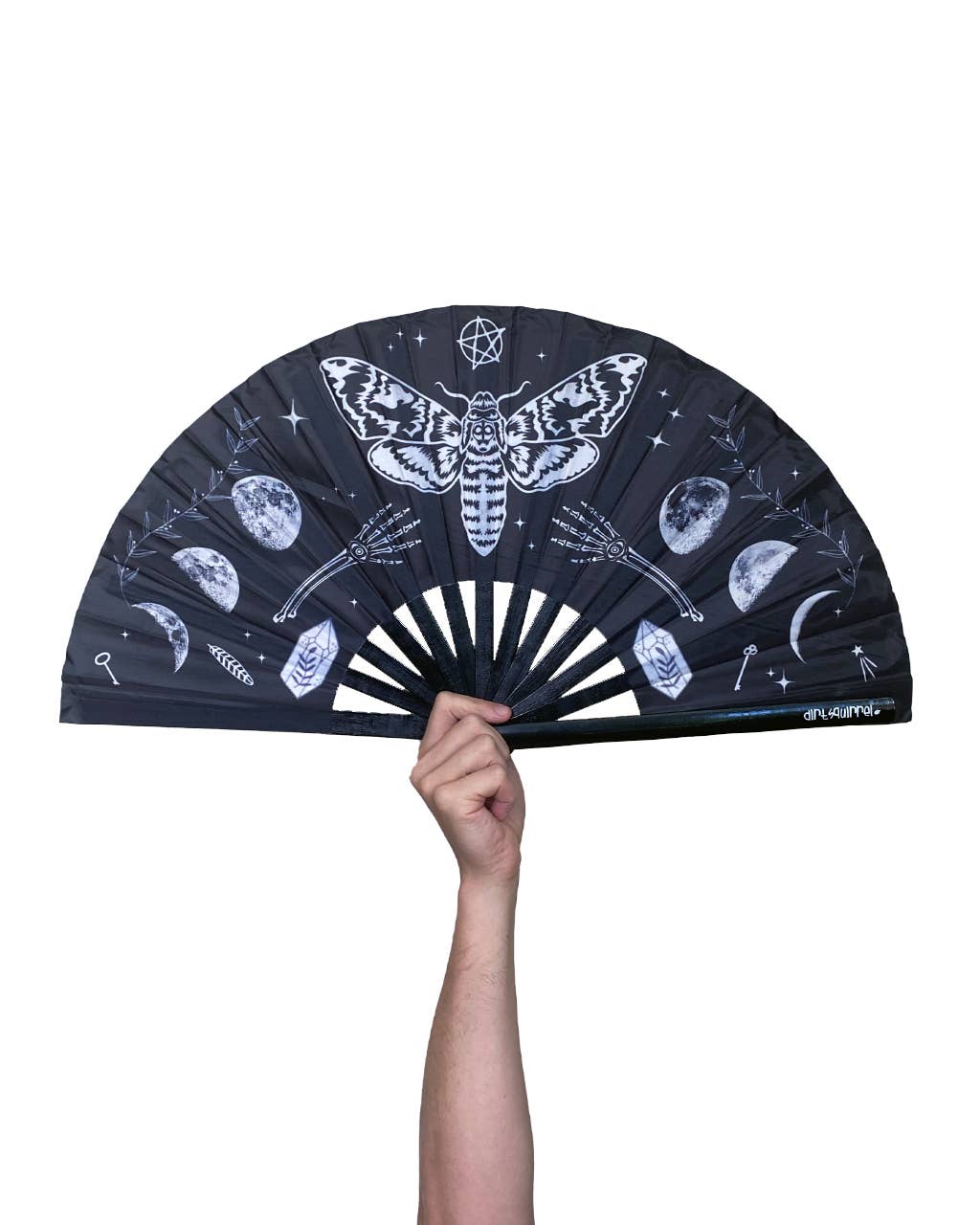 Dirt Squirrel Apparel – wholesale Handheld folding fan – Dirt Squirrel Witchy Fan