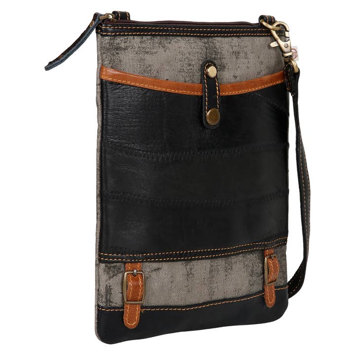 Vaan & Co. - Wholesale Crossbody Bag - Unisex - Patterson Grey Crossbody3