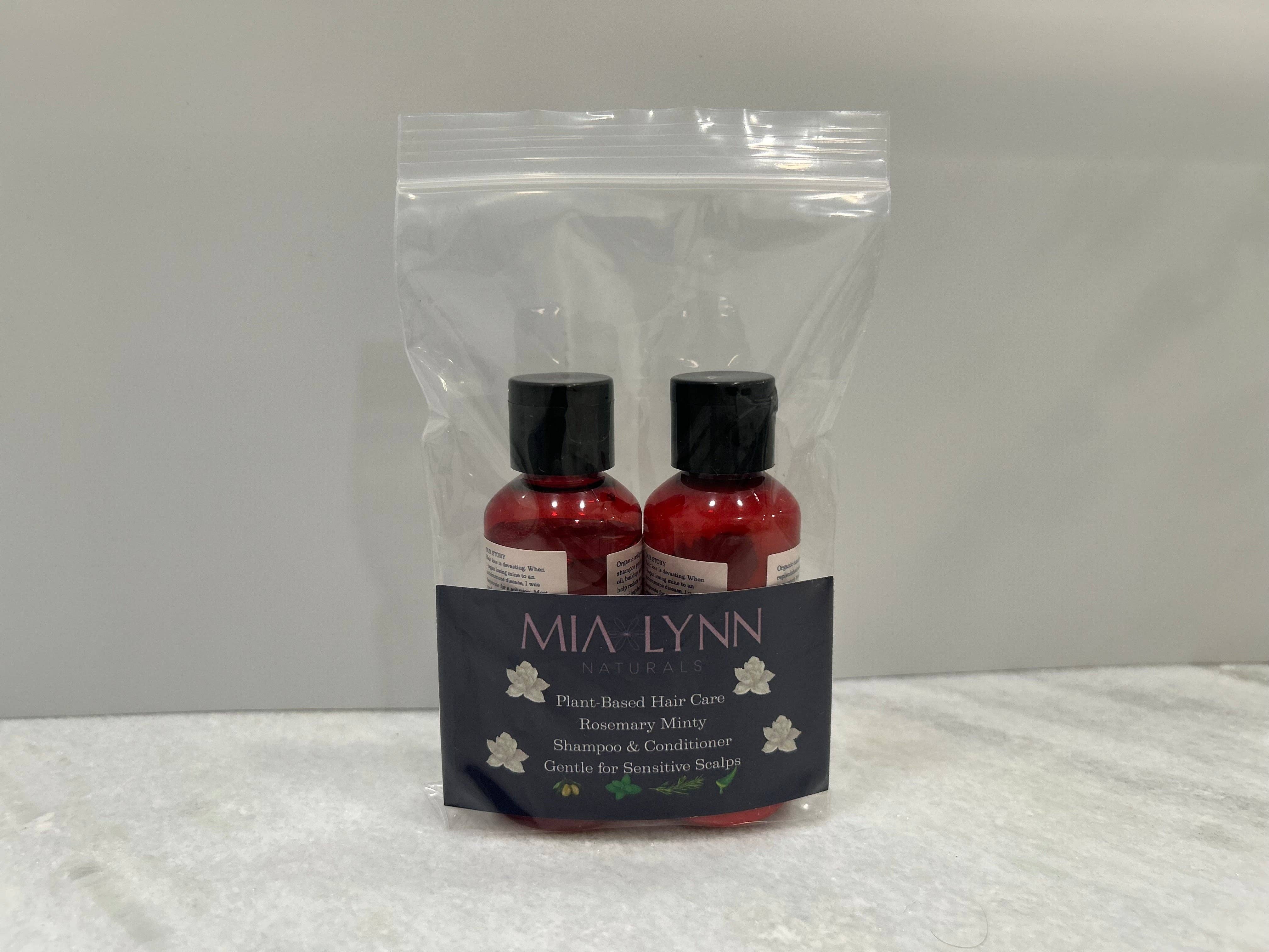 Mia Lynn Naturals - Wholesale 2-in-1 Shampoo & Conditioner - Men's - Travel Size Rosemary Minty Shampoo and Conditioner6