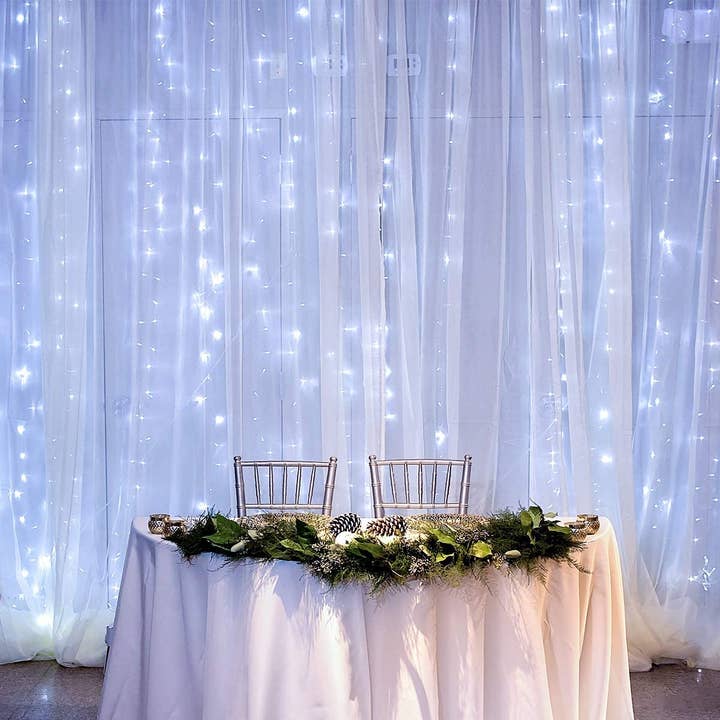 YI LIGHTING LLC - Wholesale String Lights - 6.6ft x 9.8ft LED Curtain String Light 300-LED with Remote3