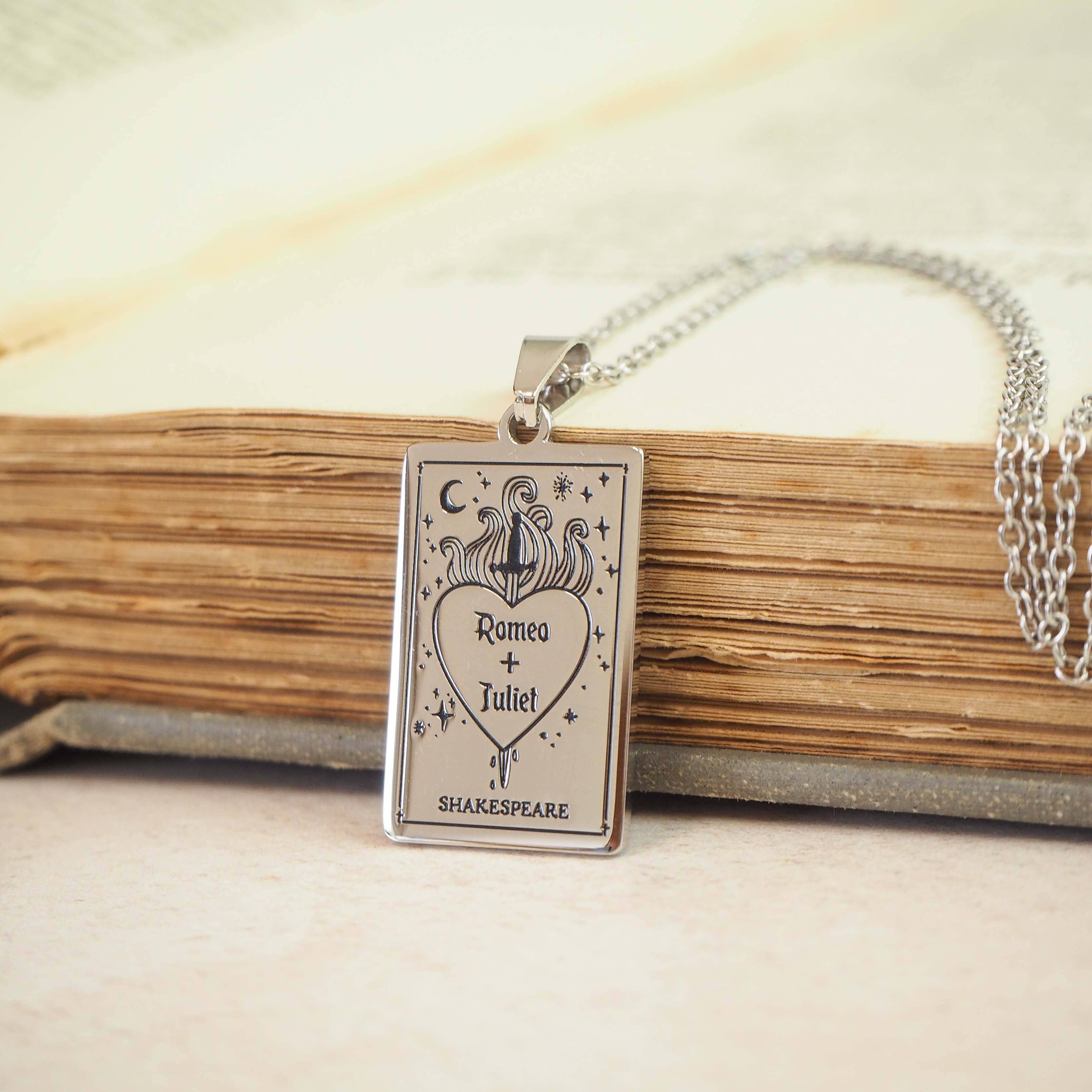 LiteraryEmporium - Wholesale Pendant/Charm Necklace - Romeo and Juliet Book Necklace1
