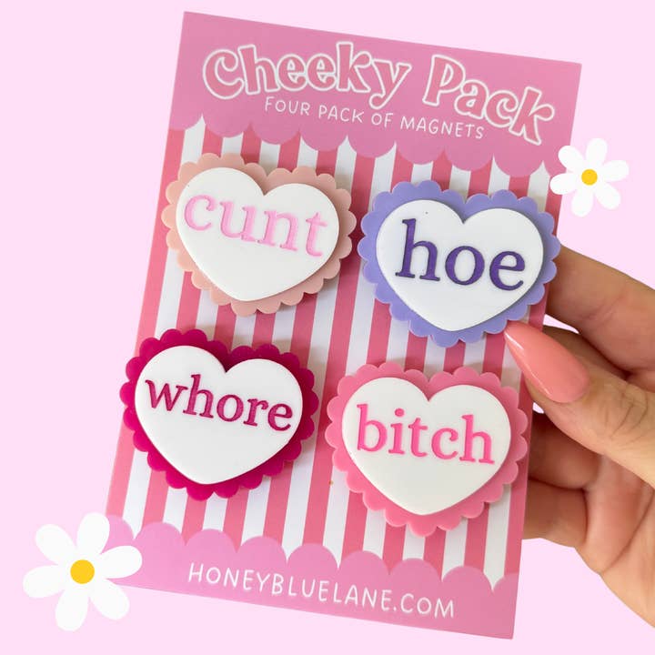 Kaxigt Magnetpaket (Quirky, Funky, Kawaii, Y2K) för wholesale av Honey Blue Lane