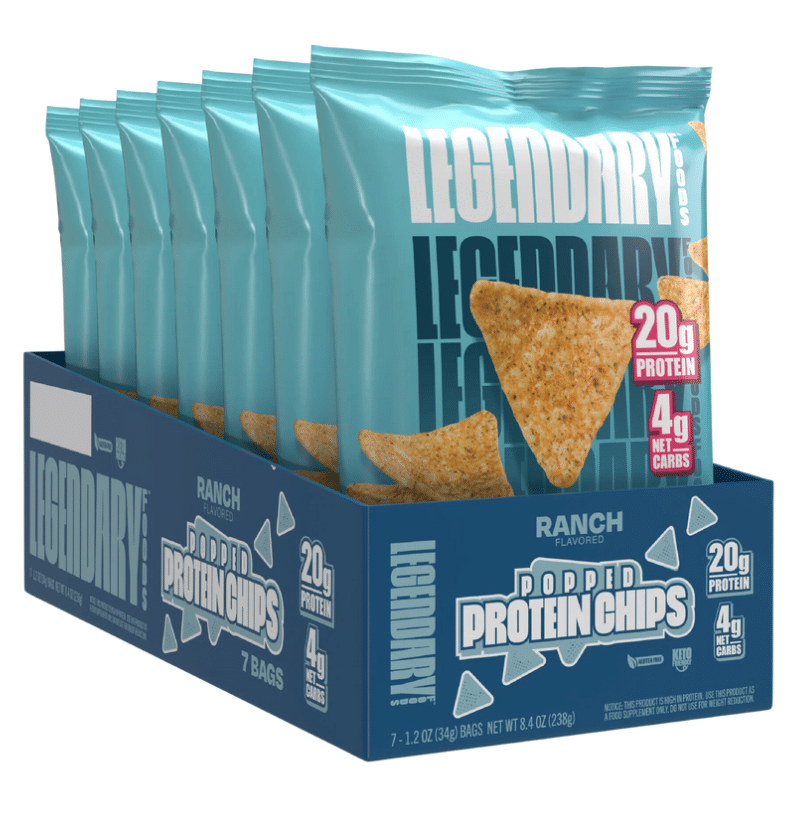 L&F Universal Goods – Engroshandel Chips – Legendary Foods proteinchips - 7 pk - 34 g - Ranch0