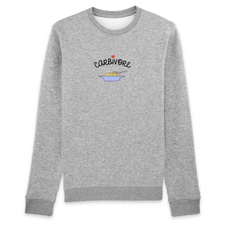Carbivore - Sweatshirt en coton biologique pour la vente par Oat Milk Club