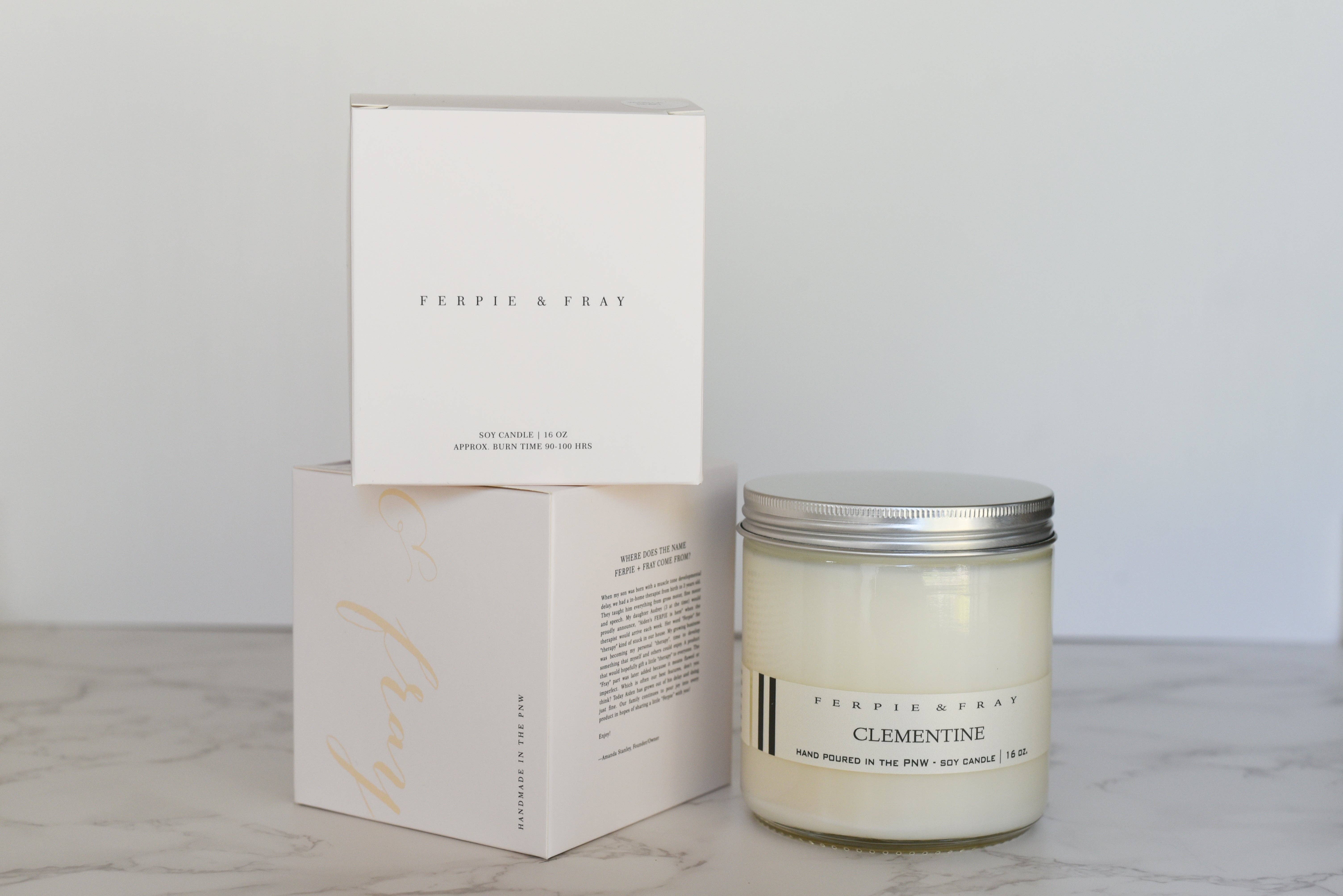 Ferpie + Fray - Wholesale Jar/Filled Candle - Clementine1
