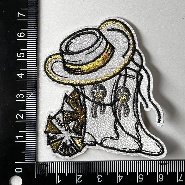 Aloe and Milk Boutique - Wholesale Patch - Drill Dance Hat/Boot, kick line patch, drille team patch