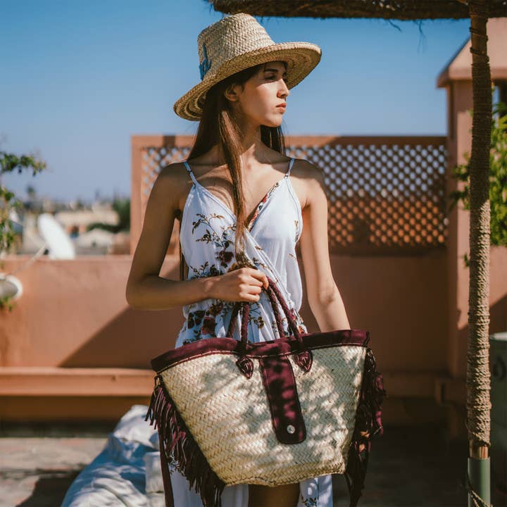 Sac à main en osier Ftouh pour la vente par Atlas artisan