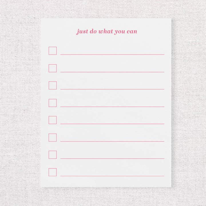 Doe gewoon wat je kunt Kladblok - Kladblok 100 vellen voor wholesale door Annabel Reese