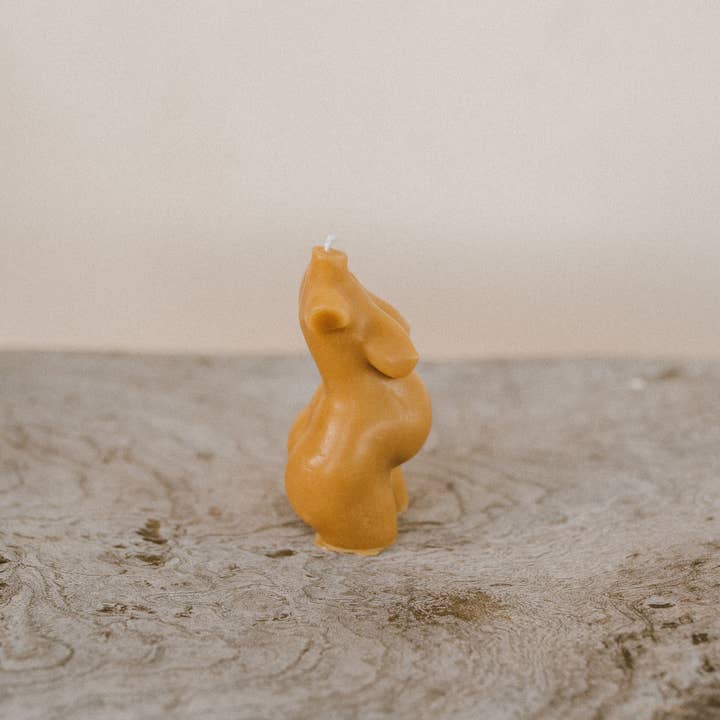 Mother Madre Bees - Wholesale Novelty Candle - Fertile Mama Beeswax Candle