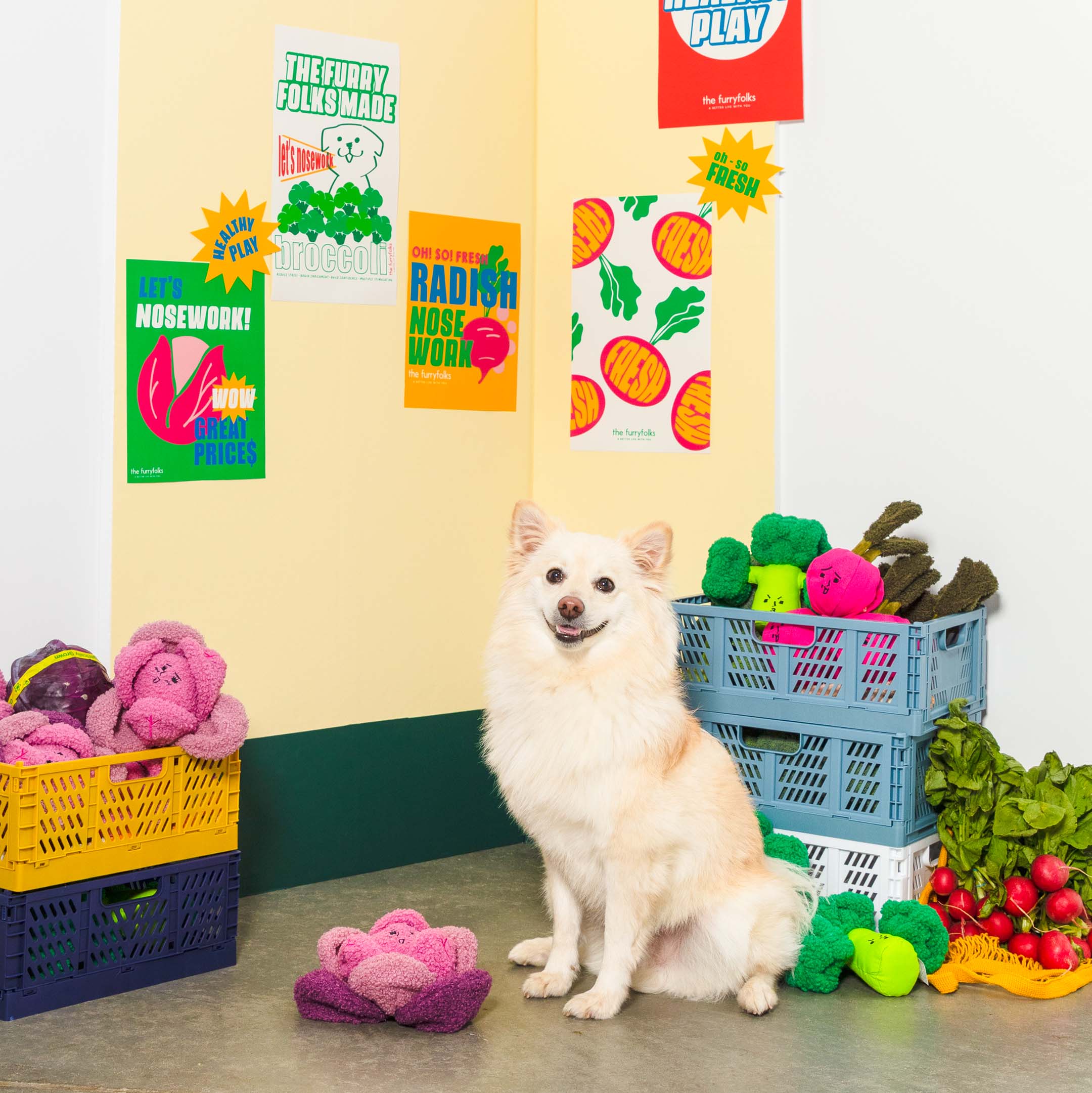 the furryfolks – Großhandel Plüschtier – Hund – Red Cabbage Schnüffelspielzeug3