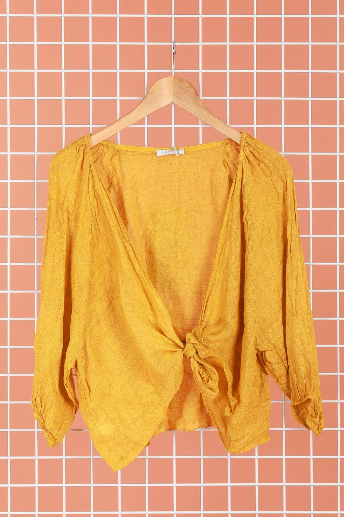 la maison des fibres naturelles - Wholesale Blouse - Dames - Linnen overslagtop 621286 van 100% linnen26