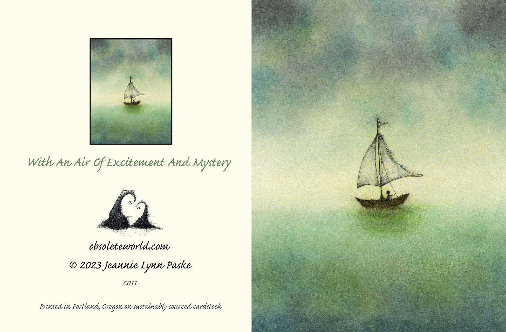 Obsolete World - Wholesale Everyday Greeting Card - With An Air Of Excitement And Mystery1