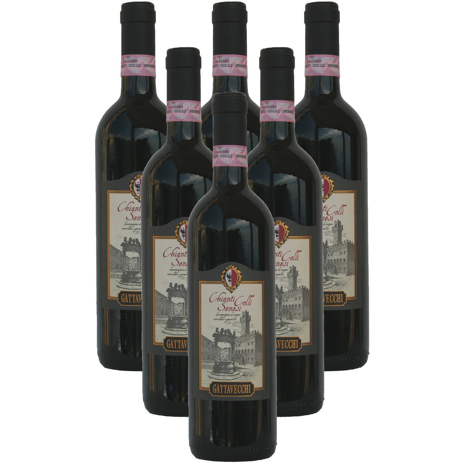 Metina SAS - Wholesale Red Wine - Chianti Colli Senesi DOCG Gattavecchi wine cl. 75  2